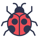 Billedet er en grafisk mariehønen fra Marie Marolle Logo